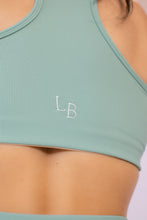 Load image into Gallery viewer, Classic Ribbed Sports Bra Sage