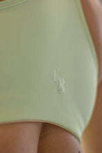 Load image into Gallery viewer, Classic Ribbed Sports Bra Lime