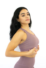 Load image into Gallery viewer, Classic Ribbed Sports Bra Brown Sugar