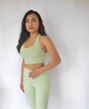 Load image into Gallery viewer, Classic Ribbed Leggings Lime
