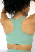 Load image into Gallery viewer, Classic Ribbed Sports Bra Sage
