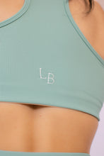Load image into Gallery viewer, Classic Ribbed Sports Bra Sage
