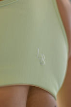 Load image into Gallery viewer, Classic Ribbed Sports Bra Lime
